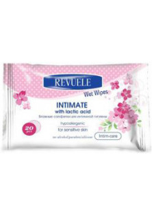 Купити Revuele Серветки вологі для інтимної гігієни для чутливої шкіри з молочною кислотою Wet Wipes For Intimate Hygiene вигідна ціна