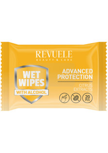 Купити Revuele Вологі серветки Покращений захист Екстракт цитрусових Wet Wipes Advanced Protection вигідна ціна