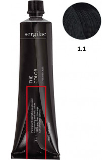 Крем-фарба для волосся Sergilac №1.1 чорний попелястий за ціною 100₴  у категорії Косметика для волосся