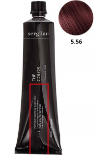 Крем-фарба для волосся Sergilac №5.56 світло-коричневий червоний махагон в Україні