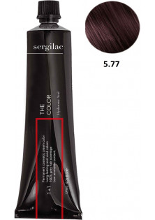 Крем-фарба для волосся Sergilac №5.77 світло-каштановий фіолет інтенсивний за ціною 300₴  у категорії Фарба для волосся Класифікація Професійна