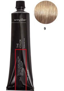 Купити Sergilac Крем-фарба для волосся Sergilac №9 дуже світлий блонд вигідна ціна