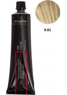 Крем-фарба для волосся Sergilac №9.01 дуже світлий блонд натуральний попелястий за ціною 100₴  у категорії Фарба для волосся