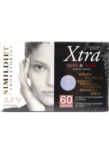 Купить Simildiet Комплекс для красоты кожи и волос XTRA Skin & Hair 60 Tablets выгодная цена