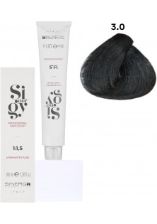 Купити Sinergy Крем-фарба для волосся Темний каштан Professional Hair Color №3/0 вигідна ціна