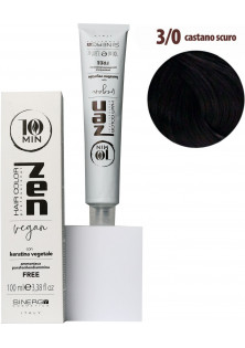 Тонуюча крем-фарба для волосся темно-коричневий Professional Hair Color №3/0 за ціною 390₴  у категорії Італійська косметика Серiя Zen 10 min