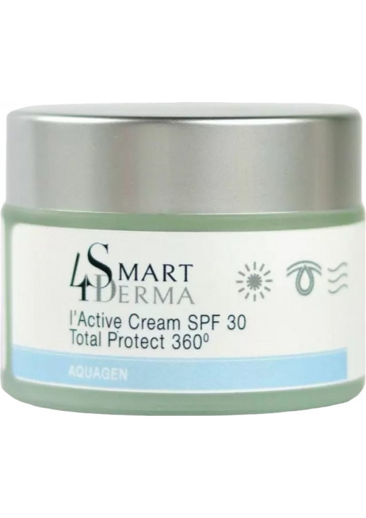 Екстразволожуючий крем із церамідами для сухої та нормальної шкіри I'Active Cream Total Protect 360 SPF 30 - фото 1