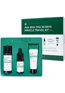 Набір засобів від прищів з кислотами AHA BHA PHA 30 Days Miracle Travel Kit 3 Set за ціною 489₴  у категорії Корейська косметика
