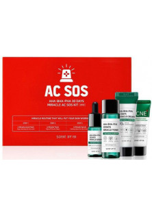 Набір мініатюрних кислотних засобів для проблемної шкіри AHA BHA PHA 30 Days Miracle AC SOS за ціною 649₴  у категорії Корейська косметика Тип Набір