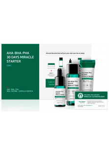 Набір міні-версій для лікування шкіри від прищів з кислотами AHA BHA PHA 30 Days Miracle Starter Mini Kit за ціною 768₴  у категорії Корейська косметика Об `єм 4 шт