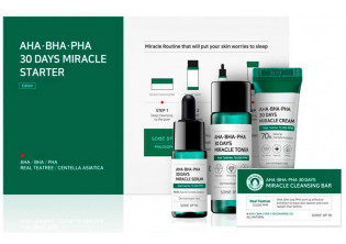 Набір міні-версій для лікування шкіри від прищів з кислотами AHA BHA PHA 30 Days Miracle Starter Mini Kit за ціною 768₴  у категорії Переглянуті товари