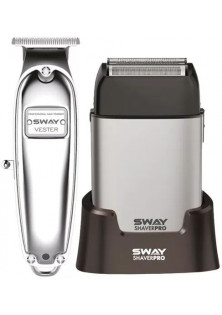 Купить Sway Набор для стрижки триммер и шейвер Vester, Shaver Pro Silver выгодная цена