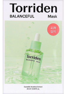 Заспокійлива маска для обличчя Balanceful Cica Mask Pack за ціною 135₴  у категорії Корейська косметика Бренд TORRIDEN