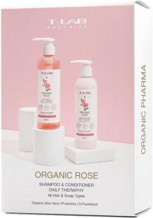 Купити T-lab Professional Набір для догляду за всіма типами волосся Rose Shampoo And Conditioner Set вигідна ціна