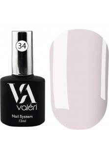 Камуфлююча база для нігтів Valeri Base №34 Color, 12 ml за ціною 175₴  у категорії Українська косметика Об `єм 12 мл