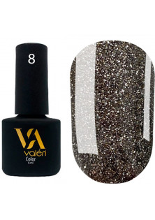 Світловідбиваючий гель-лак для нігтів Valeri Flash №08, 6 ml за ціною 110₴  у категорії Українська косметика Бренд Valeri