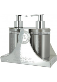 Набір для догляду за шкірою рук Set Grey Crystal Cream Soap + Hand Lotion