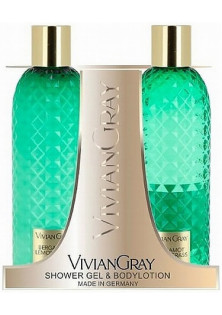 Набір для догляду за тілом Gemstone Set Bergamot & Lemongrass Shower Gel + Body Lotion за ціною 577₴  у категорії Vivian Gray Тип Набір