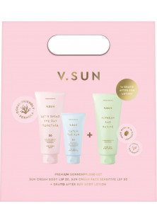 Літній набір догляду за шкірою Premium Sonnenpflege-Set за ціною 1721₴  у категорії Подарункові набори Бренд V.SUN