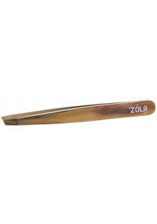 Купити ZOLA Пінцет зі скосом Golden Tweezers With A Bevel вигідна ціна