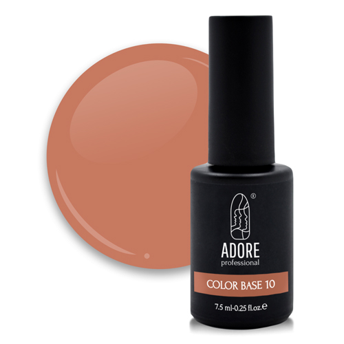 База для гель-лаку коричнево-руда Color Base №10 - Ambre, 7.5 ml