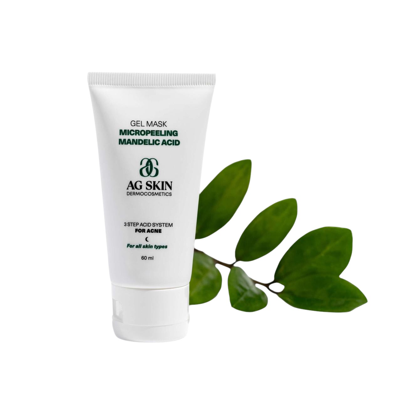 Гель-маска мікропілінг з мигдалевою кислотою Gel mask micropeeling mandelic acid AG Skin 60 мл
