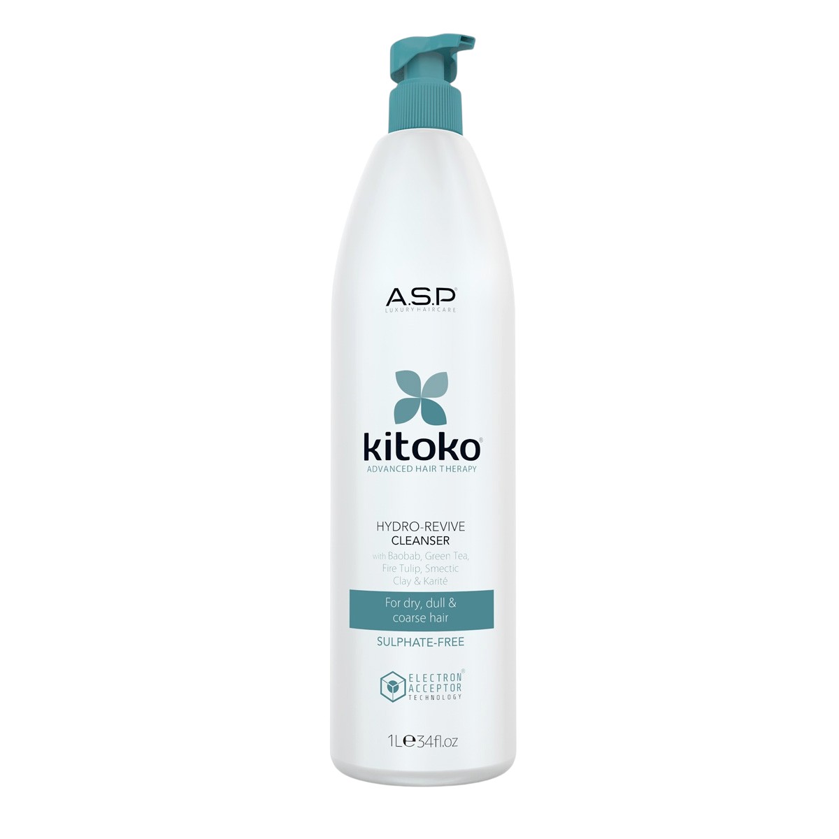 Безсульфатний шампунь для сухого, тьмяного і посіченого волосся Kitoko Hydro Revive Cleanser
