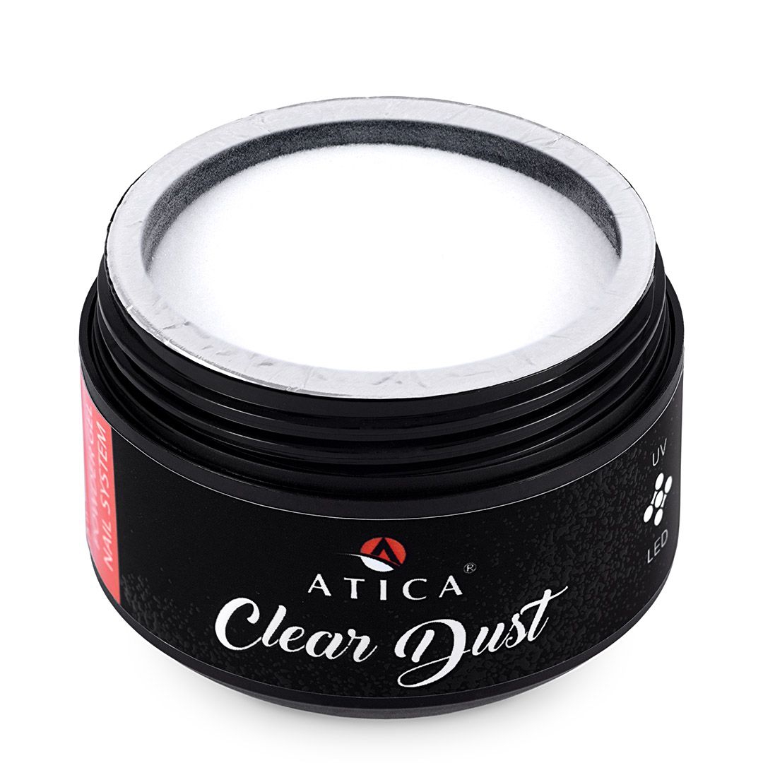 Прозора гель-пудра для моделювання нігтів Clear Dust Power Gel, 30 g