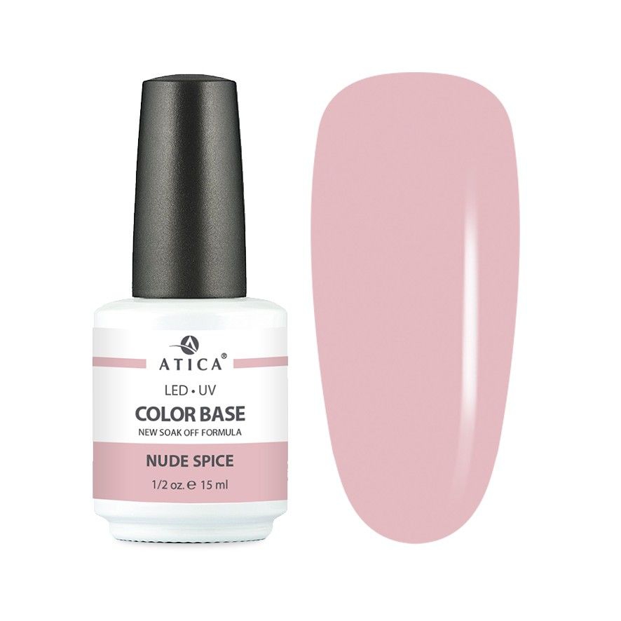 Кольорова база Color Base Nude Spice Soak Off, 15 ml