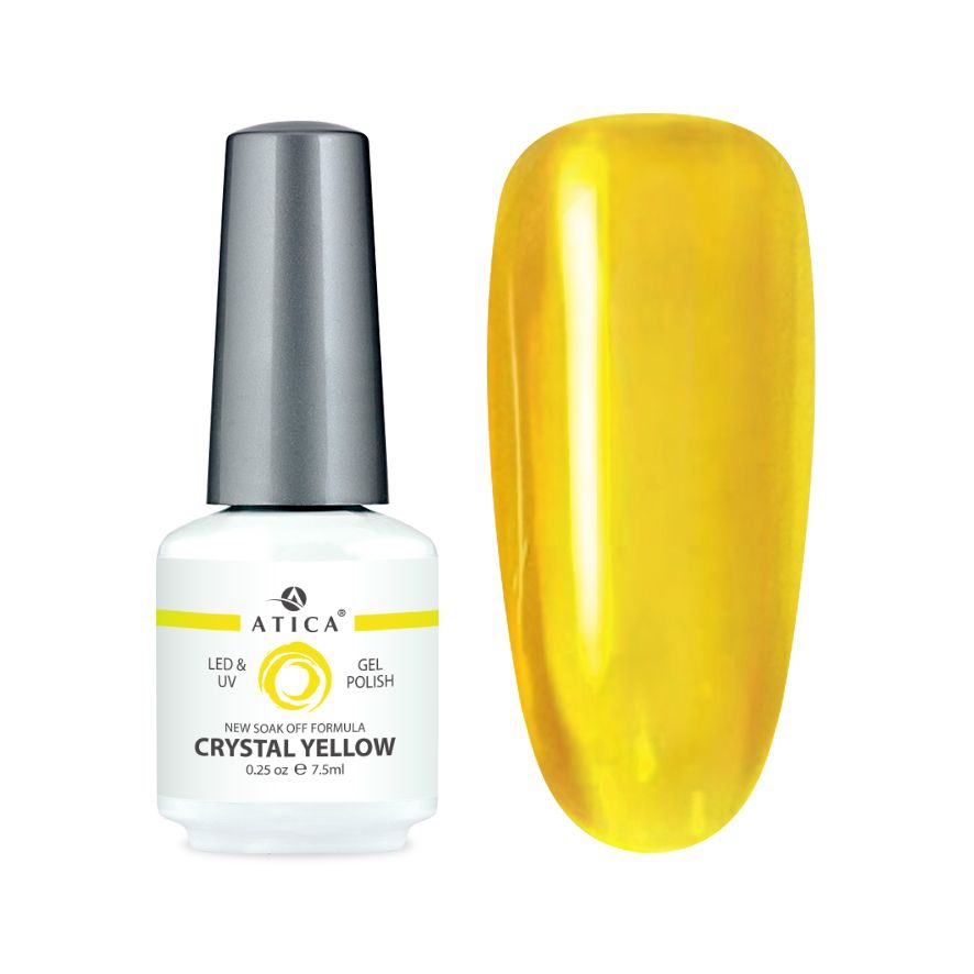 Гель-лак для нігтів Gel Polish Crystal Yellow, 7.5 ml
