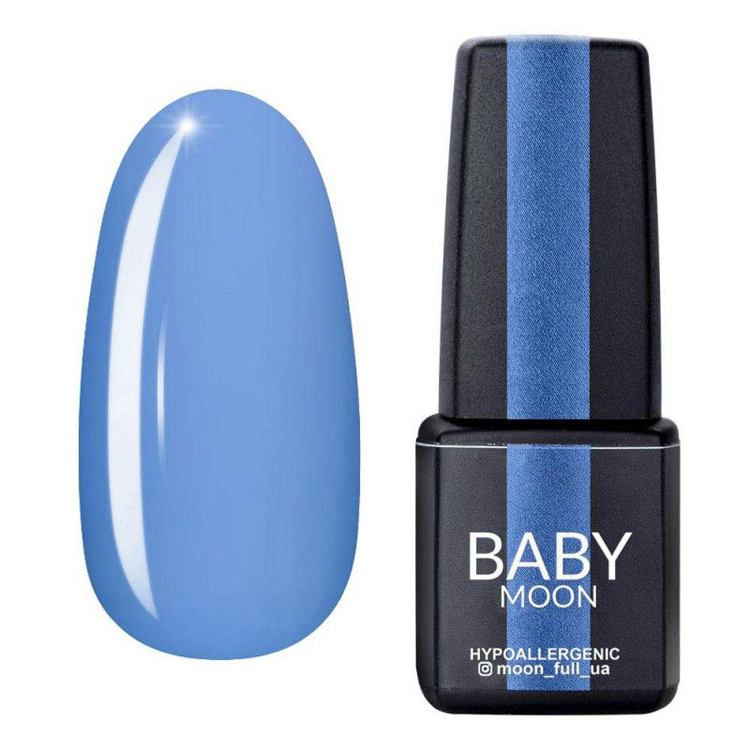 Гель-лак повітряний синій емаль Baby Moon Cold Ocean №19, 6 ml