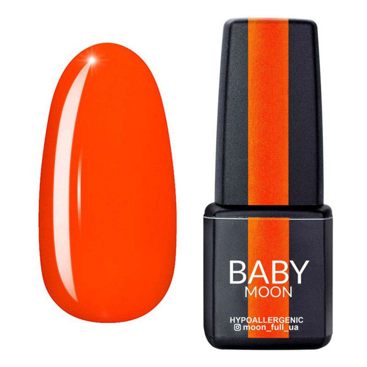 Гель-лак морк'вяно-кораловий неоновий Baby Moon Perfect Neon №04, 6 ml