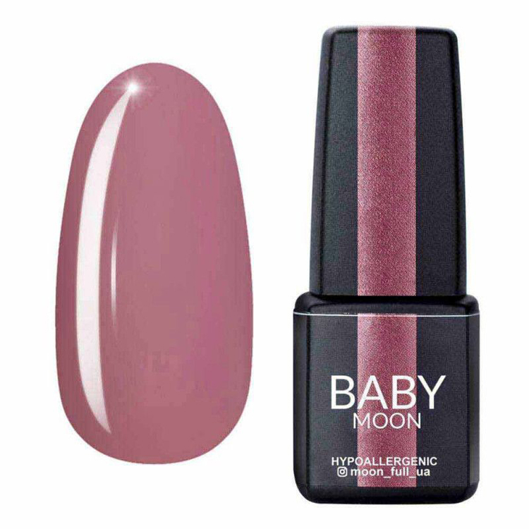Гель-лак бежево-рожевий темний емаль Baby Moon Sensual Nude №13, 6 ml