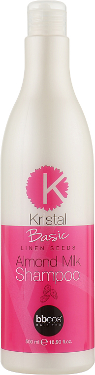 Бальзам для волосся з мигдальним молочком Kristal Basic Linen Seeds Almond Milk