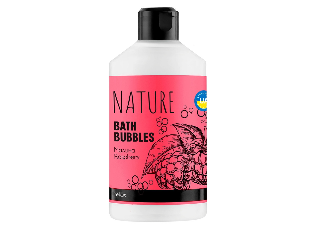 Піна для ванни з малиною Nature Bath Bubbles Relax Raspberry