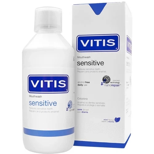 Ополіскувач для рота VITIS SENSITIVE 500 мл, вітіс сенсевіт, для чутливих зубів