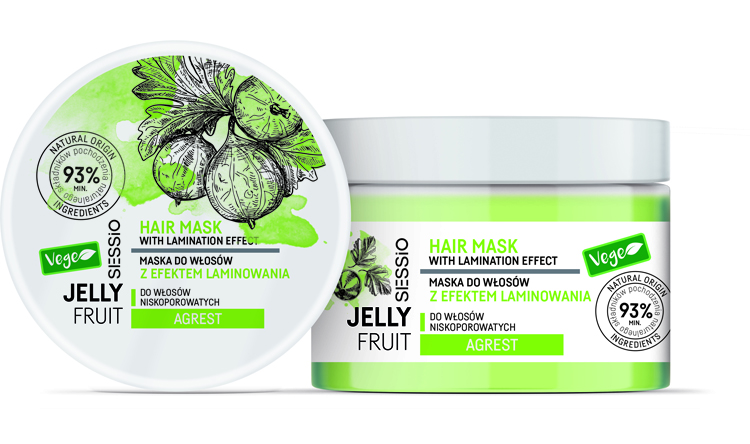 Ламінуюча маска для волосся Sessio Jelly Fruit Laminating Mask
