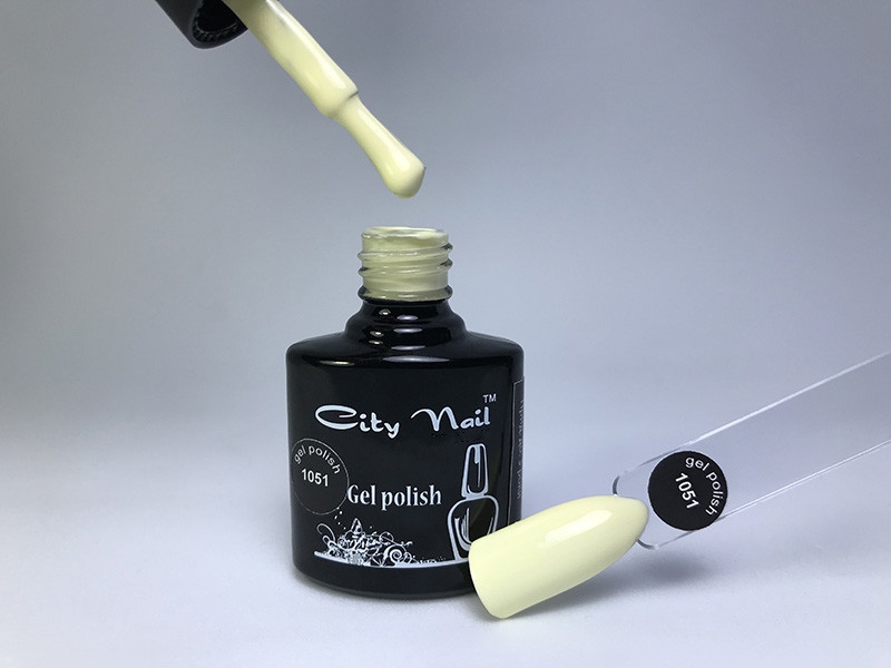 Світлий лимонно-жовтий гель лак CityNail 10мл - Гель лак преміум клас City Nail - Стійкий гель лак 6