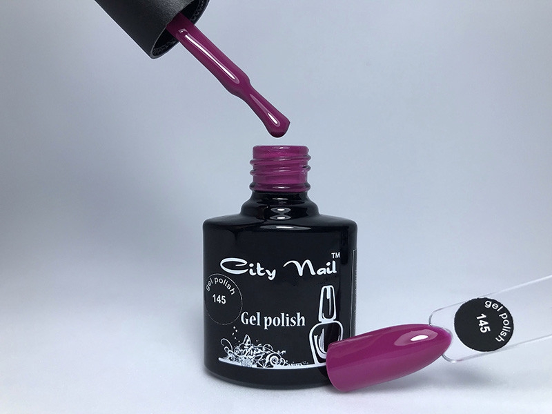 Гель-лак кольору марсала темно-бузковий CityNail 145 6мл арт. Гл145-6