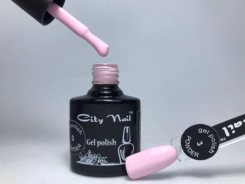 Гель-лак CityNail 3 пудровий (пастельний, світлий) 6мл