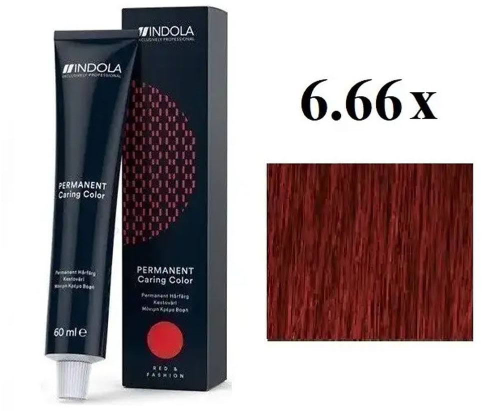 Перманентна крем-фарба Indola Permanent Caring Color №6.66х