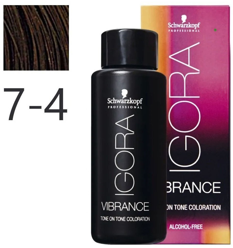 Фарба для волосся Vibrance Alcohol-Free №7-4