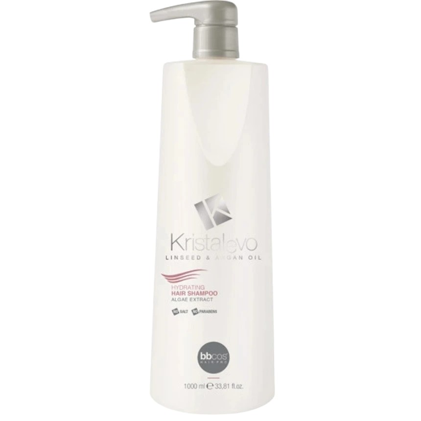 Шампунь для сухого волосся зволожуючий Kristal Evo Hydrating Hair Shampoo 
