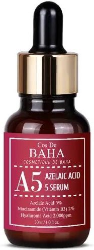 Сироватка з азелаїновою кислотою для боротьби з акне та куперозом Azelaic Acid 5% Serum А5