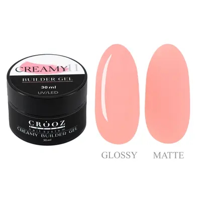 Гель для нарощування Crooz Creamy Builder gel 11 персиковий 30 мл, 30.0