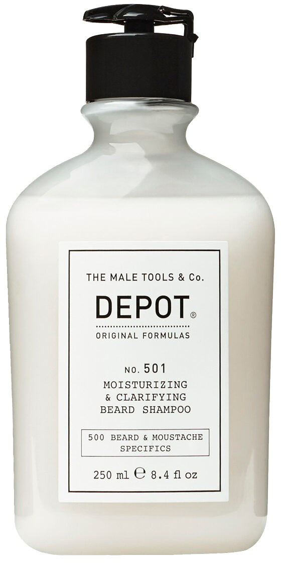 Зволожуючий і очищующий шампунь для бороди No.501 Moisturizing & Clarifying Beard Shampoo