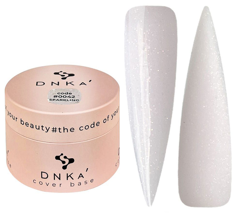 Камуфлююча база для нігтів DNKa Cover Base №0042 Sparkling, 30 ml