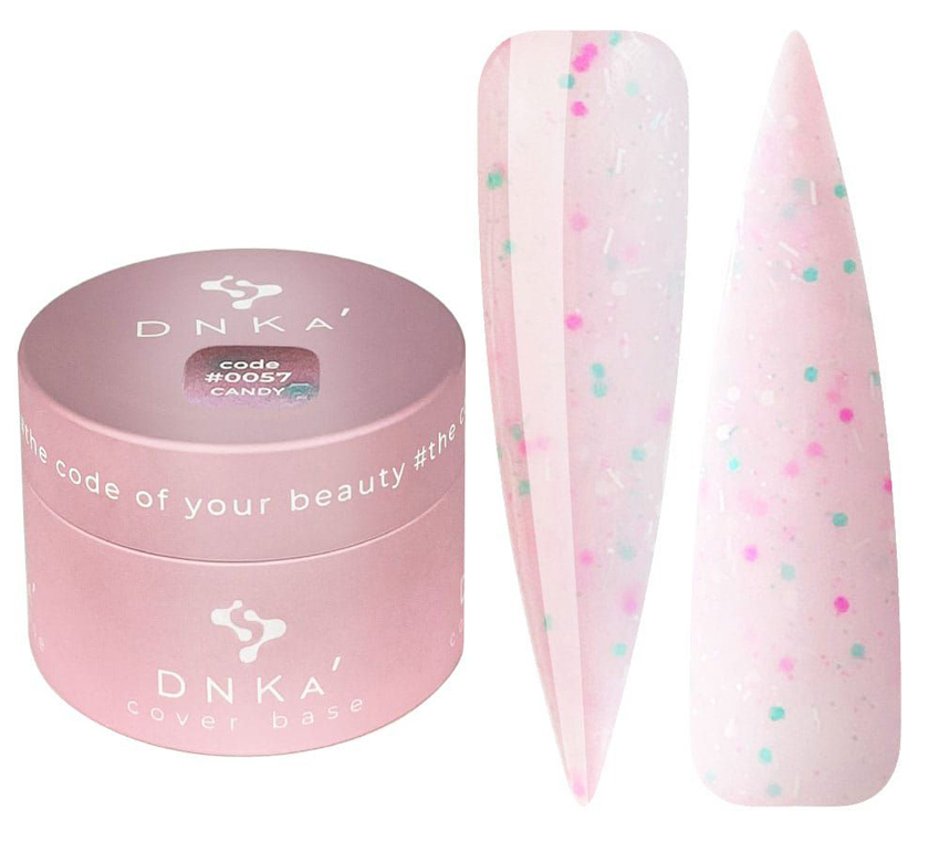 Камуфлююча база для нігтів DNKa Cover Base №0057 Candy, 30 ml