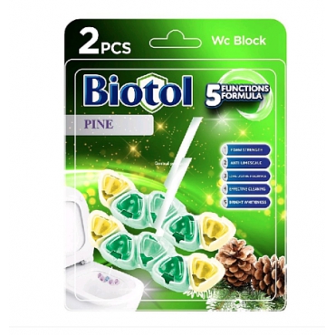 Туалетний блок з ароматом хвої Biotol, 2 шт