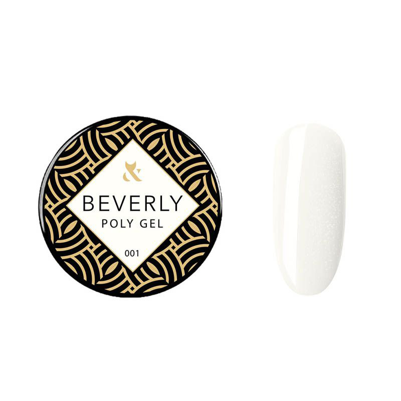 Полігель для нігтів F.O.X Poly Gel Beverly №001, 30 ml